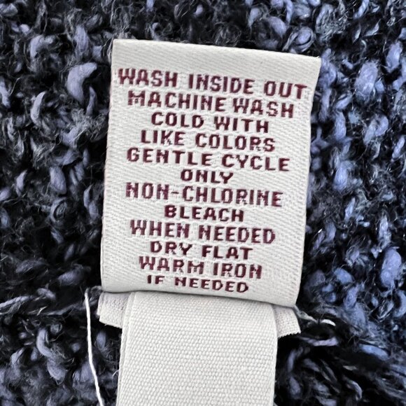 Women's Mudd Long Sleeve Sweater | Blue | Open Knit | Scoop Neck | Size Medium - Picture 10 of 10